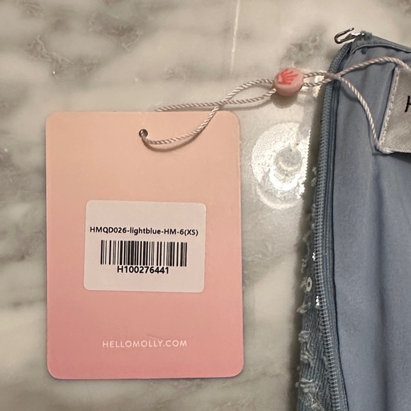 NWT Front Row Energy Strapless Mini Dress Blue - Picture 3 of 3